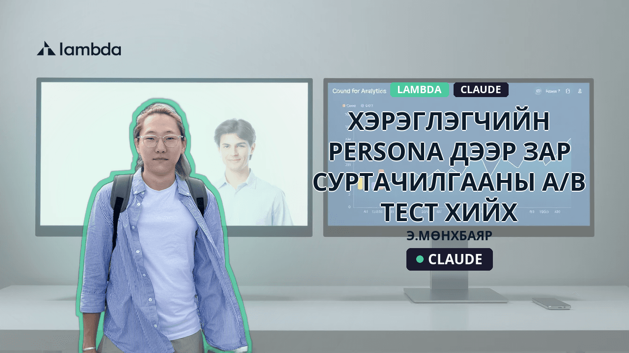 Хэрэглэгчийн Persona дээр зар суртачилгааны A/B тест хийх