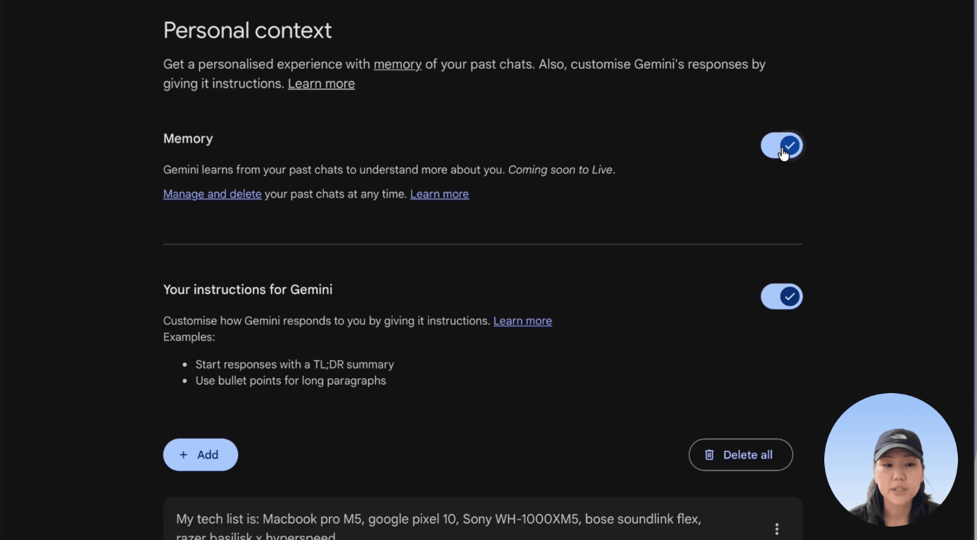 AI-д хувийн контекст оруулах